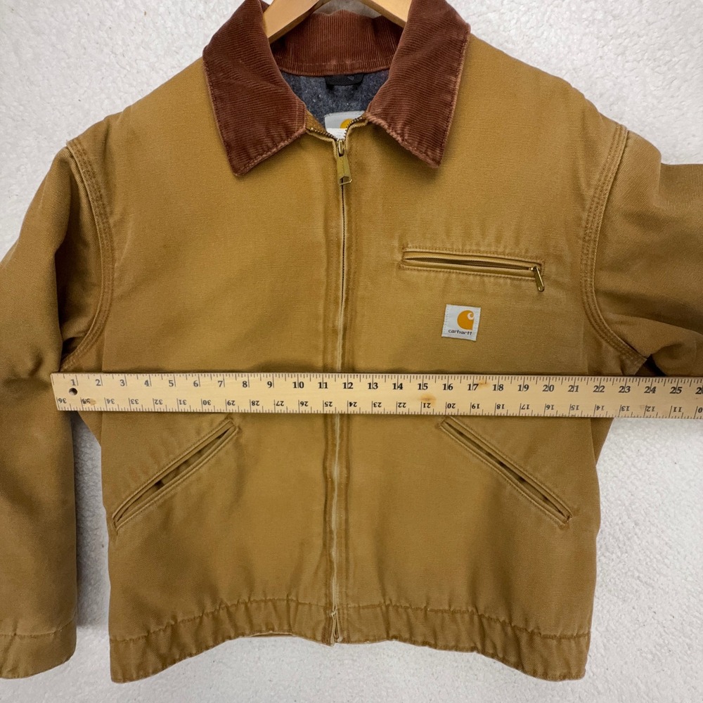 Carhartt Detroit Jacket Blanket Lined Mens Large 42 J01 BRN‎ Brown - Picture 6 of 16